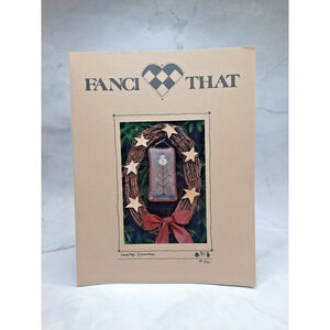 Fanci That Counted Cross Stitch Pattern Tree Top Snowman Vintage
